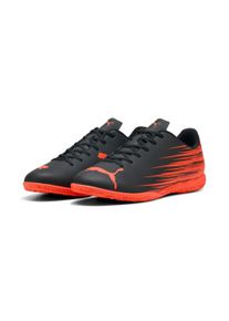 Fu&szlig;ballschuh Puma "ATTACANTO II IT", Herren, Gr. 40, Puma schwarz, glowing rot, Synthetik, bedruckt, Schuhe Fu&szlig;ballschuh, f&uuml;r Hallen- und Stra&szlig;enbel&auml;ge, mit Gummilaufsohle, sportlicher Stil