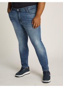 Slim-fit-Jeans Tommy Jeans PLUS, Herren, Gr. 44, L&auml;nge 34, blau (denim schwarz), Web, Obermaterial: 92% Baumwolle, 6% Elastomultiester, 2% Elasthan, unifarben, slim fit, Jeans Slim-fit-Jeans, in Gro&szlig;en Gr&ouml;&szlig;en, stoned wash Optik