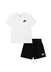T-Shirt & Shorts Nike Sportswear "NKN CLUB LBR KNIT SHORT SET", Jungen, Gr. 122 (7), schwarz, Sweatware, Obermaterial: 60% Baumwolle, 40% Polyester, KOB Set-Artikel T-Shirt & Shorts, f&uuml;r Kinder