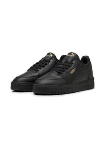 Sneaker Puma "SHUFFLE DOWNTOWN", Herren, Gr. 41, Puma schwarz, Puma schwarz, Puma gold, Synthetik, Schuhe Sneaker, leicht profilierte Gummilaufsohle, Schn&uuml;rverschluss