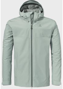 Sch&ouml;ffel Outdoorjacke SCH&Ouml;FFEL "2L Jacket Ankelspitz M", Herren, Gr. 48, grau (9205, grau), Oberstoff: Aussenseite: 100% Polyester Futter: 100% Polyester, regular fit, hoch geschlossener Ausschnitt, Jacken Outdoorjacke