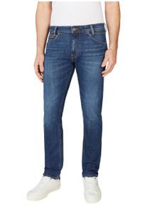 Tapered-fit-Jeans Pepe Jeans "TAPERED JEANS", Herren, Gr. 31, L&auml;nge 34, blau (medium schwarz), Denim/Jeans, Obermaterial: 99% Baumwolle, 1% Elasthan, gerade, unten schmal lang, Jeans Tapered-fit-Jeans