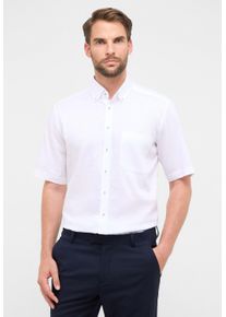 Kurzarmhemd Eterna "COMFORT FIT", Damen, Gr. L, US-Gr&ouml;&szlig;en, wei&szlig;, 48% Baumwolle, 52% Lyocell, normal, Hemden Kurzarmhemd, EASY IRON (b&uuml;gelleicht)