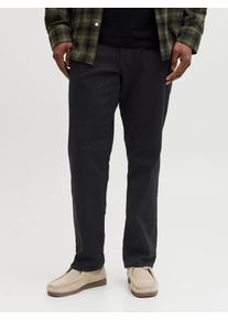 Jack & Jones PlusSize Slim-fit-Jeans "JJIGLENN JJORIGINAL MF 071 NOOS PLS", Herren, Gr. 44, L&auml;nge 32, schwarz denim, Denim/Jeans, Obermaterial: 76% Baumwolle, 22% Polyester, 2% Elasthan, JACK & JONES PLUSSIZE, Abriebeffekte, slim fit kn&ouml;chellang, Jeans Slim-fit-Jeans