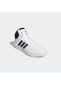 Sneaker adidas Sportswear "HOOPS 3.0 MID", Herren, Gr. 46, schwarz-wei&szlig; (cloud wei&szlig;, legend ink, vivid rot), Synthetik, Textil, Schuhe Sneaker