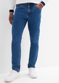 Gerade Jeans bonprix, Herren, Gr. 58, N-Gr, blau denim (l&auml;nge: regul&auml;r), Denim/Jeans, Obermaterial: 99% Baumwolle, 1% Elasthan, Abriebeffekte, unifarben, klassisch lang, Jeans Gerade Jeans, 5-Pocket Form, straight leg, Topseller