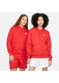 Kapuzensweatshirt Nike Sportswear "CLUB FLEECE PULLOVER HOODIE", Herren, Gr. S, rot, Obermaterial: 80% Baumwolle, 20% Polyester, B&uuml;ndchen, Sweatshirts Kapuzensweatshirt