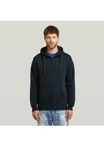 G-Star Raw Kapuzensweatjacke G-STAR "Premium Basic Hooded Zip Sweater", Herren, Gr. L, salute, angeraute Sweatware, Obermaterial: 55% Baumwolle, 45% Polyester, unifarben, normal normal, Rundhals, Rippb&uuml;ndchen, Sweatjacken Kapuzensweatjacke