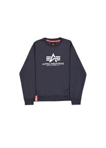 Sweater Alpha Industries "Basic Sweatshirt BL", Herren, Gr. S, blau (navy), Obermaterial: 80% Baumwolle, 20% Polyester, regular fit, Sweatshirts Sweater