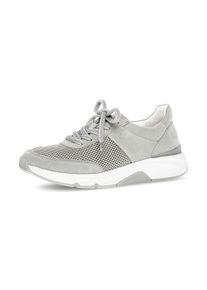 Keilsneaker ROLLINGSOFT, Damen, Gr. 40, grau, Textil, Veloursleder, Schuhe Keilsneaker, Freizeitschuh, Halbschuh, Schn&uuml;rschuh, Logoschriftzug an der Ferse
