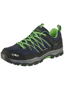 Wanderschuh CMP "KIDS RIGEL LOW TREKKING SHOES KIDS WP", M&auml;dchen, Gr. 41, b.blau, gecko, Leder, Synthetik, Schuhe Wanderschuh, wasserdicht