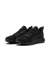 Sneaker Puma "ANZARUN 2 LITE SLIPTECH", Damen, Gr. 44,5, Puma schwarz, Puma schwarz, Textil, unifarben, Schuhe Sneaker, mit Schn&uuml;rverschluss, leicht profilierte Synthetik-Laufsohle