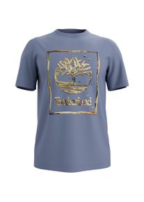 T-Shirt Timberland "Water Stack Logo Short Sleeve Tee", Herren, Gr. S, stone wash, Obermaterial: 100% Baumwolle, Shirts T-Shirt, sportlicher Stil, f&uuml;r Sport- und Outdoormode, Kurzarmdesign