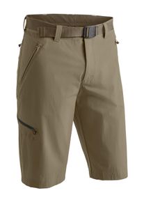 Bermudas Maier Sports "Nil Bermuda", Damen, Gr. 62, Normalgr&ouml;&szlig;en, beige (dunkelbeige), 90% Polyamid, 10% Elasthan, Hosen Bermudas, kurze Herren Wanderhose, moderne Outdoor-Bermuda, Trekkinghose