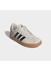 Sneaker adidas Sportswear "VL COURT 3.0", M&auml;dchen, Gr. 38,5, alumina, core schwarz, gum 3, Leder, Synthetik, Schuhe Sneaker, inspiriert vom Design des adidas samba, f&uuml;r Kinder & Jugendliche