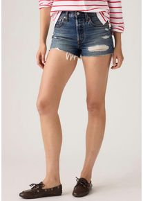 Levi's Shorts LEVI'S "501 ORIGINAL SHORT", Damen, Gr. 28, N-Gr, happy vibes ns, Web, Obermaterial: 100% Baumwolle, figurbetont kurz, Hosen Shorts, Sommerhose 501 Collection