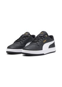 Sneaker Puma "CAVEN 2.0", Herren, Gr. 45, schwarz-wei&szlig; (Puma schwarz, Puma wei&szlig;, gold), Synthetik, unifarben, Schuhe Sneaker, mit Schn&uuml;rung, mit Gummilaufsohle, niedrige Schuhh&ouml;he