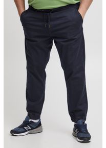 Stoffhose Blend "BHNIMBU pants", Herren, Gr. 5XL, N-Gr, schwarz, Web, Obermaterial: 97% Baumwolle, 3% Elasthan, unifarben, slim fit kn&ouml;chellang, Hosen Stoffhose