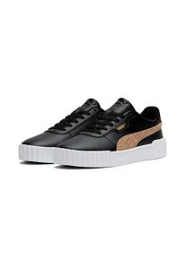 Sneaker Puma "CARINA 3.0 TOPCAT", Damen, Gr. 41, Puma schwarz, toasted almond, Synthetik, Schuhe Sneaker, sportlicher Stil, mit Schn&uuml;rung, Innenmaterial aus Textil