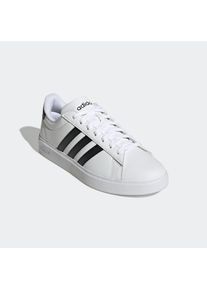 Sneaker adidas Sportswear "GRAND COURT CLOUDFOAM COMFORT", Herren, Gr. 42, schwarz-wei&szlig; (cloud wei&szlig;, core schwarz, cloud wei&szlig;), Synthetik, Schuhe Sneaker, Design auf den Spuren des adidas Superstar