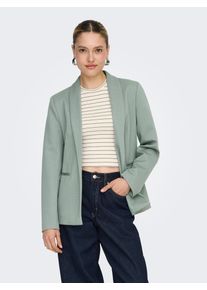 Longblazer Only "ONLESKA-ADDY LIFE L/S HB BLAZER CC TLR", Damen, Gr. 36, laurel wreath detail:herringbone, Web, Obermaterial: 45% Polyamid, 36% Polyester, 15% Viskose, 4% Elasthan, Fischgratmuster, unifarben, regular fit Po-bedeckend, V-Ausschnitt, Blazer Longblazer, mit Reverskragen, verschlusslose Form, Fischgratmuster