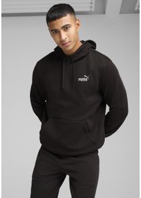 Kapuzensweatshirt Puma "ESS 2 COLOR SMALL NO. 1 LOGO HOODIE FL", Herren, Gr. XL, Puma schwarz, Fleece, Obermaterial: 66% Baumwolle, 34% Polyester, unifarben, regular fit normal, angesetztes B&uuml;ndchen, Sweatshirts Kapuzensweatshirt, Regular Fit, mit verstellbarer Kapuze, mit K&auml;ngurutasche