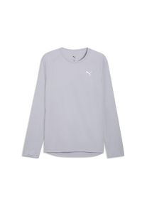 Laufshirt Puma "M RUN VELOCITY LONG SLEEVE (POLY)", Damen, Gr. L, vibrant silber, Web, Obermaterial: 100% Polyester, regular fit normal, Rundhals, Shirts Laufshirt, Regular Fit, lang&auml;rmlig, f&uuml;r Lauftraining, mit DryCELL-Technologie