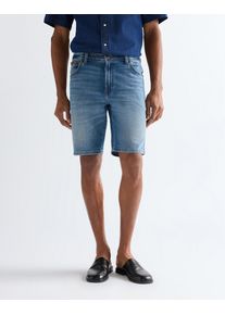 Jeansshorts Wrangler "Texas", Damen, Gr. 36, N-Gr, harbor_blau, Denim/Jeans, Obermaterial: 99% Baumwolle, 1% Elasthan, Basic, Jeans Jeansshorts