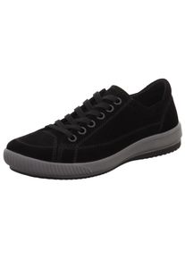 Sneaker Legero "TANARO 5.0", Damen, Gr. 39, schwarz (schwarz (schwarz)), Veloursleder, unifarben, Schuhe Sneaker, Freizeitschuh, Halbschuh, Schn&uuml;rschuh mit softem Schaftabschluss, Topseller