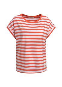 Smith & Soul T-Shirt SMITH & SOUL, Damen, Gr. S, sugar, Single Jersey, Obermaterial: 46% Baumwolle, 46% Lyocell, 8% Elasthan, gestreift, h&uuml;ftbedeckend, Rundhals, mit Umschlag Umschlagsaum, Shirts T-Shirt, im Streifen-Design