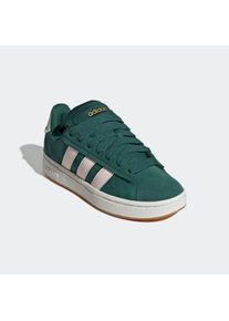 Sneaker adidas Sportswear "GRAND COURT ALPHA", Damen, Gr. 38, gr&uuml;n (collegiate gr&uuml;n, wonder quartz, linen gr&uuml;n), Leder, Textil, Schuhe Sneaker, inspiriert vom Design des adidas campus 00