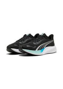 Laufschuh Puma "POUNCE LITE", Damen, Gr. 44, schwarz (Puma schwarz, mint melt, speed blau), Textil, Schuhe Laufschuh, mit PROTREAD Gummilaufsohle, mit SOFTFOAM+ D&auml;mpfungstechnologie