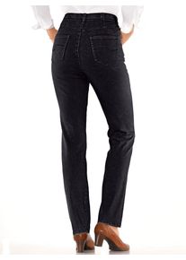Bequeme Jeans Casual Looks, Damen, Gr. 46, Normalgr&ouml;&szlig;en, schwarz, 72% Baumwolle, 25% Polyester, 3% Elasthan, unifarben, lang, Jeans Bequeme Jeans