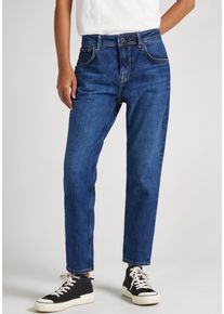 Boyfriend-Jeans Pepe Jeans "VIOLET", Damen, Gr. 25, L-Gr, blau (medium schwarz long), Denim/Jeans, Obermaterial: 99% Baumwolle, 1% Elasthan, relaxed fit lang, Jeans Boyfriend-Jeans, im l&auml;ssigen Boyfriend-Style