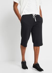 Sweatbermudas bonprix, Herren, Gr. 44/46, N-Gr, schwarz, Sweatware, Obermaterial: 60% Baumwolle, 40% Polyester, regular fit, Hosen Sweatbermudas, aus Baumwolle und Polyester, regular fit, casual Stil, Topseller