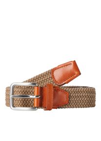 Jack & Jones Stretchg&uuml;rtel JACK & JONES "JACSPRING WOVEN BELT NOOS", Herren, Gr. 90, beige (incense), Materialmix, Flechtoptik, unifarben, G&uuml;rtel Stretchg&uuml;rtel, Materialmix, verschiedene L&auml;ngen