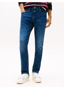 Slim-fit-Jeans Tommy Jeans "Scanton Slim", Herren, Gr. 30, L&auml;nge 32, blau (schwarz denim3), Denim/Jeans, Obermaterial: 92% Baumwolle, 6% Polyester, 2% Elasthan, slim fit, Jeans Slim-fit-Jeans, mit mittlerer Leibh&ouml;he, 5-Pocket-Design