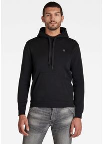 G-Star Raw Kapuzensweatshirt G-STAR "Premium Hoody", Herren, Gr. XL (56/58), schwarz, Sweatware, Obermaterial: 55% Baumwolle, 45% Polyester, unifarben, normal, B&uuml;ndchen, Sweatshirts Kapuzensweatshirt