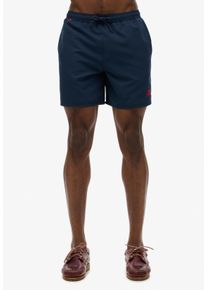 Badeshorts Superdry "ESSENTIAL 17 SWIM SHORT", Herren, Gr. XXL, N-Gr, blau (richest navy), Web, Polyester, bedruckt, Badehosen Badeshorts