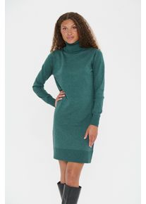 Strickkleid Saint Tropez "U6801, MilaSZ Rollneck Dress", Damen, Gr. XS, N-Gr, june bug melange, Strick, Obermaterial: 80% Viskose, 20% Polyacryl, meliert, kurz, Kleider Strickkleid, Regular fit, Viskosemischung