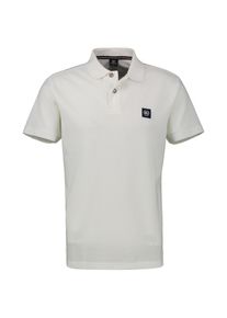 Poloshirt Lerros "Poloshirt mit Waffelstruktur, grosse Gr&ouml;&szlig;en", Herren, Gr. 6XL, broken wei&szlig;, 100% Baumwolle, ohne Ausschnitt, Shirts Poloshirt