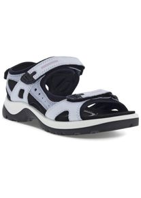 Trekkingsandale Ecco "OFFROAD", Damen, Gr. 35, blau (hellblau), Nubukleder, Textil, Schuhe Trekkingsandale, Outdoorschuh, Sommerschuh, Freizeitsandale, in sportlicher Optik