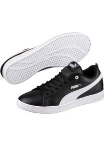 Sneaker Puma "SMASH WNS V2 L", Damen, Gr. 37, schwarz-wei&szlig; (Puma schwarz, Puma wei&szlig;), Leder, Synthetik, Schuhe Sneaker, aus Leder und Synthetik, atmungsaktives Innenmaterial aus Textil
