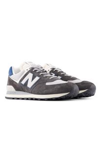 Sneaker New Balance "574", Herren, Gr. 46,5, schwarz cement, Leder, Textil, Schuhe Sneaker