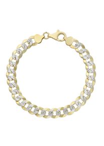 Armband Firetti "Schmuck Geschenk Silber 925 Armschmuck Armkette Panzerkette" Gr. 21, silber (gelbgoldfarben, silberfarben), Armb&auml;nder, Herren, 21, Silber 925 (Sterlingsilber), Armband