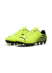 Fu&szlig;ballschuh Puma "ATTACANTO II FG/AG JR", Kinder, Gr. 35,5, gelb alert, Puma schwarz, Synthetik, bedruckt, Schuhe Fu&szlig;ballschuh, mit weichem Synthetik-Obermaterial, mit Textil-Innenmaterial