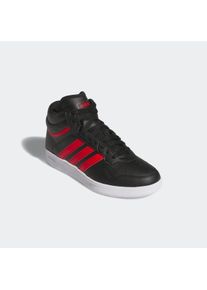 Sneaker adidas Sportswear "HOOPS 4.0 MID", M&auml;dchen, Gr. 38, rot (core schwarz, better scarlet, cloud wei&szlig;), Synthetik, Schuhe Sneaker, f&uuml;r Kinder & Jugendliche