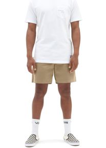 Shorts Vans "MNRANGERELAXEDELASTICSHORT", Herren, Gr. S, N-Gr, beige (incense), Obermaterial: 98% Baumwolle, 2% Elasthan, Hosen Shorts