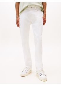 Slim-fit-Jeans Tommy Jeans "Ryan Regular Slim Straight", Herren, Gr. 36, L&auml;nge 34, wei&szlig; (denim wei&szlig;), Denim/Jeans, Obermaterial: 99% Baumwolle, 1% Elasthan, regular fit lang, Jeans Slim-fit-Jeans, Slim‑Straight‑Jeans aus hochwertigem Denim regul&auml;rer Leibh&ouml;he