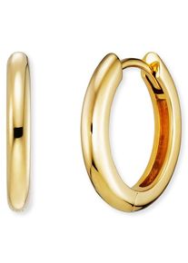Paar Creolen Engelsrufer "Lola", gold (gelbgoldfarben), Ohrringe, Damen, 16mm, Silber 925 (Sterlingsilber), Paar Creolen
